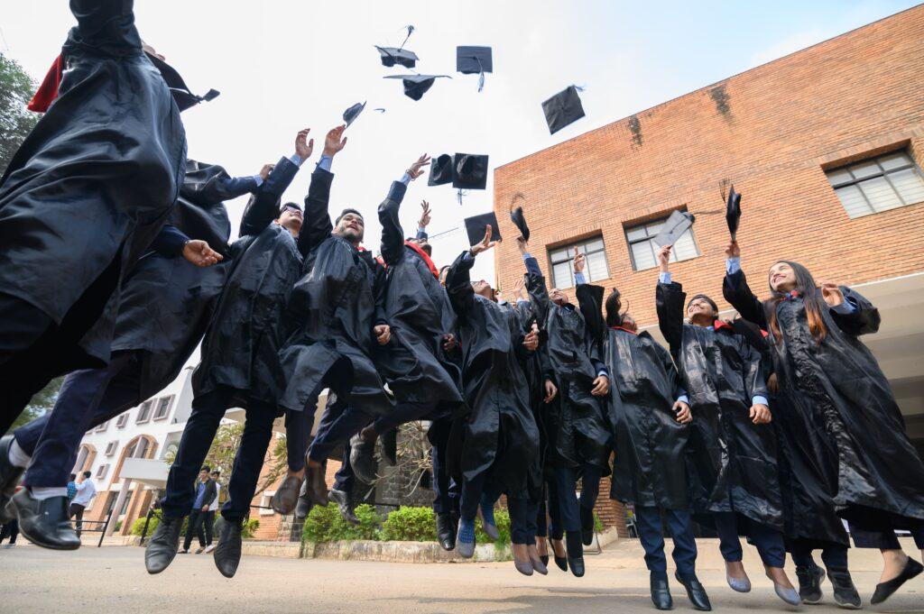 Practical EduSkills graduates celebrating